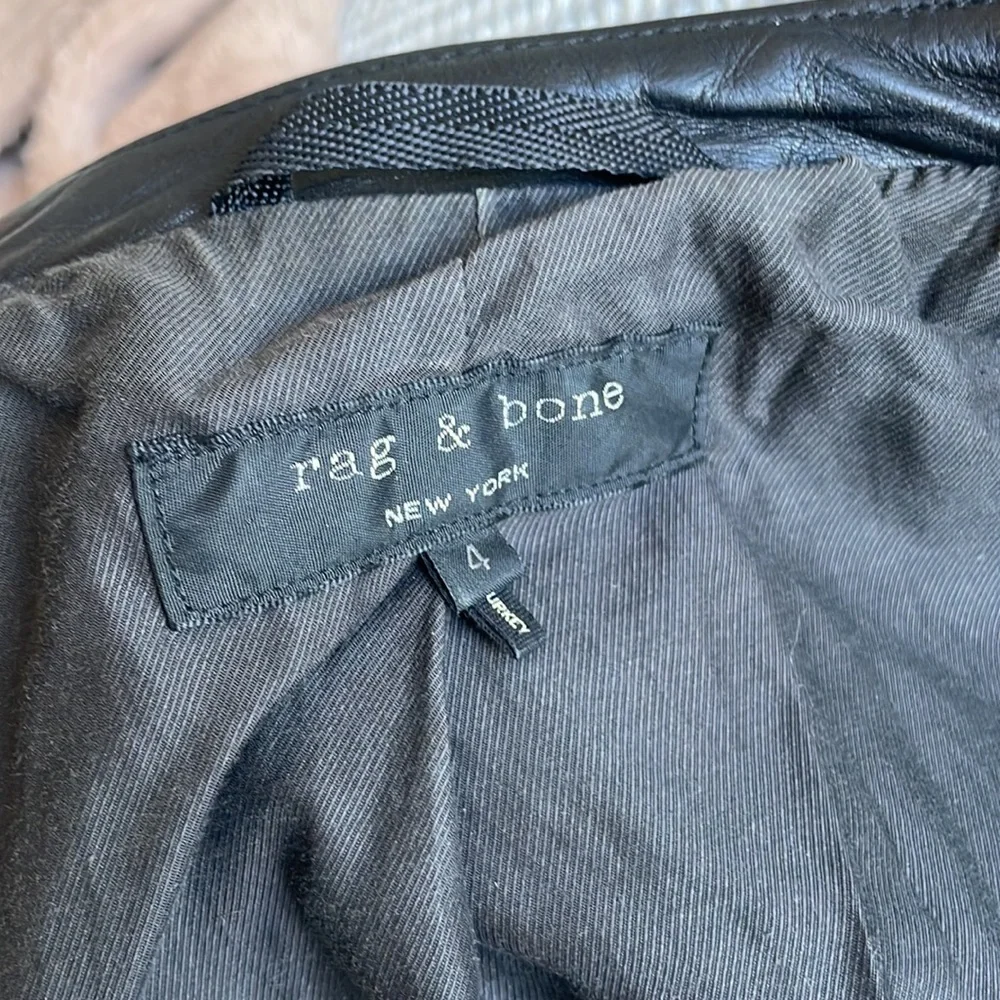 NWOT Rag & Bone Leather Motorcycle Jacket - Picture 12 of 15